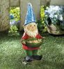 Solar Light-Up Gnome Bird Feeder