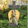 Solar Lighted God Bless You Angel Cross