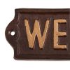 Cast Iron Welcome Sign