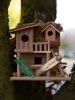 Log Cabin Gone Fishin' Birdhouse
