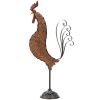 Iron Rooster Art Sculpture