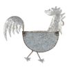 Galvanized Metal Wall Planter - Rooster