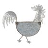 Galvanized Metal Wall Planter - Rooster