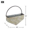 Geometric Diamond Galvanized Metal Wall Planter