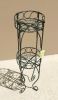 Scrolled Verdigris Two-Level Plant Stand