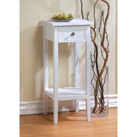 White Accent Table or Plant Stand