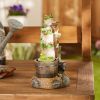 Solar Light-Up Rotating Frog Garden Decor