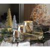 Silver Glitter Christmas Tree Decor - 11.5 inches