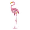 Solar Lighted Flamingo Yard Art - Standing