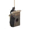 Outhouse Bird House with Black Bears