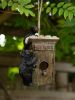 Outhouse Bird House with Black Bears