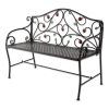 Country Apple Iron Garden Bench