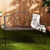 Country Apple Iron Garden Bench