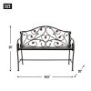 Country Apple Iron Garden Bench