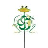 Frog Wind Spinner Yard Stake