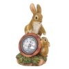 Mom and Baby Bunny Solar Garden Light