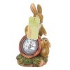 Mom and Baby Bunny Solar Garden Light