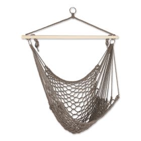 Recycled Cotton Swinging Hammock Chair - Stone
