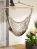 Recycled Cotton Swinging Hammock Chair - Stone