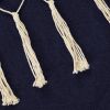 Hammock Chair with Tassel Fringe - Navy Blue