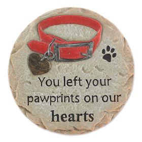 Pet Memorial Stepping Stone - Pawprints On Our Hearts