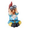 Gnome with Binoculars Solar Garden Light