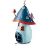 Whimsical Blue Mushroom Birdhouse