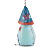 Whimsical Blue Mushroom Birdhouse