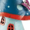 Whimsical Blue Mushroom Birdhouse