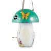 Whimsical Green Mushroom Birdhouse