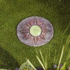 Glow-in-the-Dark Sun Resin Stepping Stone