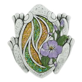 Sparkly Frog Cement Garden Stepping Stone