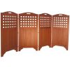 Malibu Outdoor Wood Privacy Screen with 4 Panels - 46"