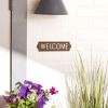 Cast Iron Welcome Sign