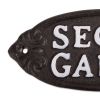 Cast Iron Secret Garden Sign