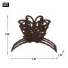 Cast Iron Butterfly Design Hose Caddy