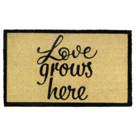 Love Grows Here Coir Door Mat