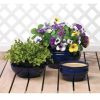 Ocean Blue Ceramic Planter Set