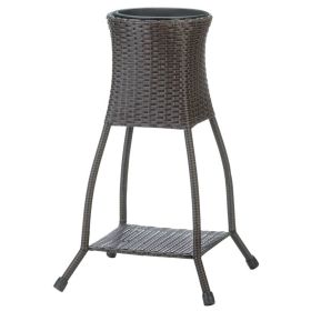 Tuscany Wicker-Look Planter Stand