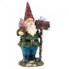 Solar Welcome Gnome with Light-Up Bluebird