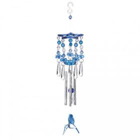 Blue Hummingbird Acrylic and Metal Windchimes