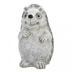 Hedgehog Garden Statue with Solar Light-Up Eyes