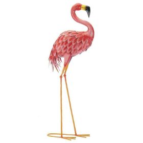 Bright Flamingo Yard Art - Looking Forward