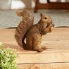 Nibbling Squirrel Garden Statue