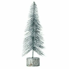 Silver Glitter Christmas Tree Decor - 11.5 inches