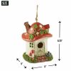 Whimsical Mushroom Cottage Birdhouse