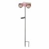 Pink Pick-Up Truck Solar Lighted Garden Stake