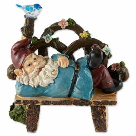 Solar Light-Up Afternoon Nap Garden Gnome