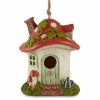 Whimsical Mushroom Cottage Birdhouse