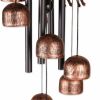 26-inch Bronze Wind Chimes with Bells and Cats